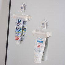 와이즈하우스 알뜰 치약짜개 흡착식 디스펜서 걸이형 튜브링거 3+1개, 그린 3개+랜덤색상 1개