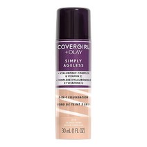 COVERGIRL +Olay Simply Ageless 3-in-1 리퀴드 파운데이션 클래, 1 Fl Oz (Pack of 1)_210 - Clas