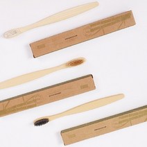 다파요 10P 20P 50P 100P 친환경 제품 제로 웨이스트 대나무 칫솔 KC인증 미세모 생분해, 성인용 숯