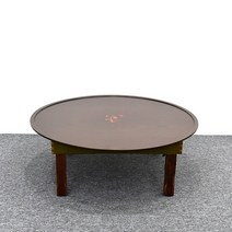 남원은행공방 원형 밥상 찻상 집들이상 접이식 4인 6인 지름 81cm 90cm, 원형 엔틱 나비꽃 지름90cm