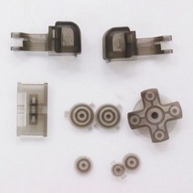 멀티 컬러 게임용 보이 어드밴스 SP GBA 버튼 세트 R L A B D 1세트, 05 Clear Black