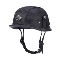 독일군 병정 모모쭌 오토바이 바이크 하이바 헬멧 할리 반모 여름 오픈스페이스 레트로 빈티지 헬멧 유광 무광 xxxl, BC