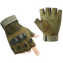 아웃도어 군인 장갑 전술 택티컬 반장갑 밀리터리 블랙, 전술장갑_밀리터리그린S