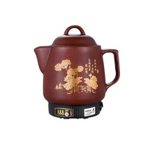 자동 한약 달임냄비 6L 탕약기 다림중탕기 추출기, 브라운 3L 원버튼 스마트  나노 논스틱 팬