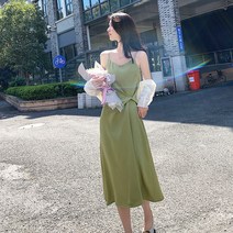 초산사틴 아보카도 그린나시 원피스 여정장 레깅스 블랙 롱스커트