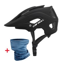 자전거 부품 용품 전기자전거cairbull mtb 헬멧 산악 이동식 선 바이저 xc dh am hardtrail enduro 사이클링 야외 안전 헬멧, 엘58-62cm, 검은 선물