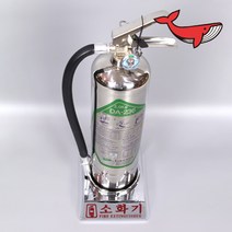 청정소화기 HFC-236fa 3kg 하론소화기 대체 친환경소화기 + 점검표 + 크롬받침대