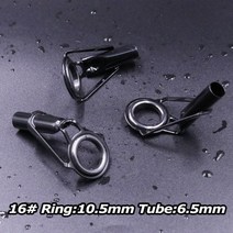 외수질로드 선상 광어 민어 농어 낚시대 3pcs 낚싯대 팁 가이드 수리 키트 스테인레스, 초콜릿