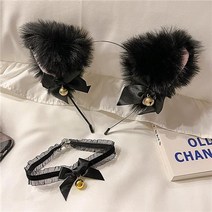 연례 회의BI고양이 귀 헤어 밴드 소녀 고양이 머리핀 머리 장식 성격 재미있는 머리핀 고양이 귀 벨 머리띠 입력