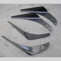CF Evolution 7 8 9 VOLTEX 스타일 OEM 앞 범퍼 스플리터 카나드 4pcs 탄소 섬유, 01 FRP