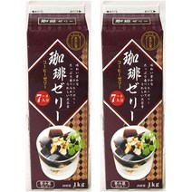 Y080350 2P 도요타 유업 우유 팩 시리즈 커피 젤리(커피 젤리) 1개 1KG7~8인분×2개, One Color, One Size