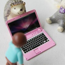 미니사이즈 장식소품 노트북미니어쳐 디자인소품, 핑크