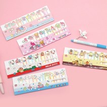 산리오 인덱스 점착 메모지 마이멜로디 키티 캐릭터 시나모롤 트윈스타 폼폼푸린 헬로키티 공부, 마이리틀 트윈스타, 1개