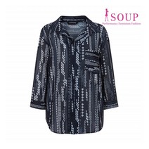 숲 패턴 믹스드 칼라 셔츠(SW5SSC8)