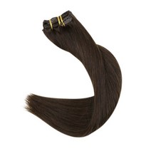 인모 가발 긴머리 깜쪽이 뽀글이 인간의 머리카락 확장에 전체 손질 클립 Balayage Ombre 금발 검은 머리 핀 7pcs 120g 더블 Weft 100% 기계 레미 여성을위, [03] 18 inches, [01] 120g/Set, [02] 2