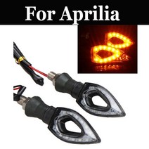 오토바이 바이크 감성튜닝 2pcs 12v 방향 지시등은 Aprilia Scarabeo 500 Shiver 750gt Sm750 Srv 850를위한 방향 지시등을지도했습니다, 2개