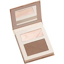 일본화장품 직구 2 색 그림자 팔레트 브론저 하이라이트 루미 나이저 블로우 노즈, 둘