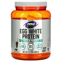 Now Foods Sports 계란 흰자 단백질 크리미 초콜렛 680 g 에그 화이트 프로틴, 1개