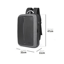 각진 슬림 네모 잠금장치백팩 usb 출근가방 직장인백팩 회사가방 출근백팩