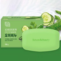 1+1 쿨샵 내추럴뷰티 오이비누 싱그러운 오이향 4개입, 5개