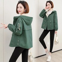 여자바람막이 초경량 조끼 밀리터리 언더아머후리스 긴소매 캐주얼 윈드브레이커 후드 기본 코트 아우터 웨
