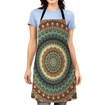 빅사이즈방수앞치마 용접 여름 린넨 앞치마 만다라 미학 여성용 주방 앞치마 오리지널 방수 소녀 커스텀 남자 웨이터 작업 오일 방지 빈티지 페르시아125928, 22102wq-000543-_38X47CM(S)
