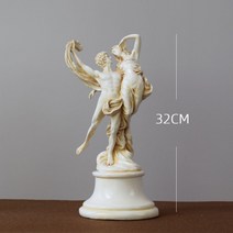 고대 그리스 신화 승리의 여신 조각상 유럽식 정원꾸미기 조형물 소품 장식, 32.5센티미터 고딕 화이트 댄서 천사
