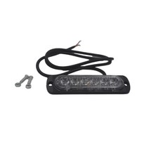 2x 12V-24V 6LED 트럭 스트로보 스코프 경찰 점멸 오토바이 라이트 Led 손전등 깜박이는 조명 레드 블루 앰, 한개옵션1, 04 Red, 1개