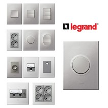 르그랑 르그랑 아테오 소프트알루 스위치 커버 고급 호텔 전등 방우 매립 인터넷 벽 콘센트, 변경02.3로 스위치 변경, 상세 설명 참조