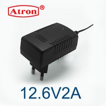리튬이온 배터리 충전기 4.2V1A 8.4V1.5A 12.6V1.5A 12.6V2A 12.6V4A 16.8V1.5A 16.8V2A 16.8V3.5A 25.2V2.6A 아답터, 12.6V2A(벽부), 1개