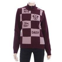 디즈니골프 GD01 반집업바람막이니트 DM4LKT031, 와인