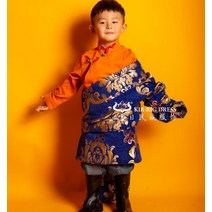승려복 스님옷 티베트 전통 가운 겨울 남아 코트 어린이용 강바 의류 무대, 01 robe_02 long 83cm