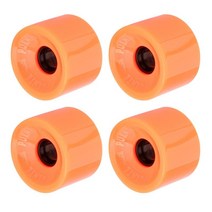 롱 보드 휠 롱 보드 휠 70mm 스케이트 보드 수리 유지 보수 부품 액세서리, PU 경도 82A, 주황색