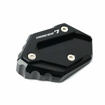 [해외]Yamaha Tracer 700 GT 2015-2020 Tracer 7 GT 2021 Tracer700GT 오토바이 부품 킥스탠드 풋 사이드 스탠드 확장 패드, tracer700gt Black
