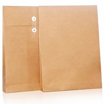버클형 크라프트 각대봉투 서류봉투 A4 150매 보관 크라프트지