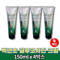 바르는 백년초 글루코사민 크림 백련초 운동 전 후 스포츠 맛사지 마사지 젤 겔 수용성젤 멘톨, 4팩