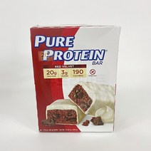 퓨어 프로틴 바 글루텐프리 레드 벨벳 케이크 (6팩), 1개, 상세내용 참조