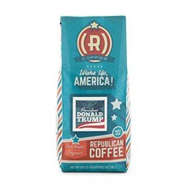 President Donald Trump Roast Coffee | Republican Coffee| Fair Trade | Whole Bean Coffee | 12oz, 1