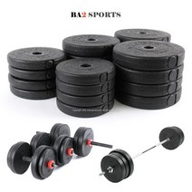 조립식 PVC 바벨 원판 무게별 1kg~10kg 아령 덤벨 역기 봉 바투스포츠 라이프앤샵, 3kg(1.5kg-2개)