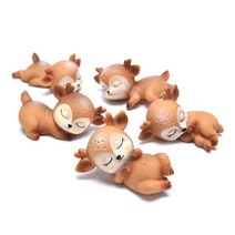 초콜릿만들기 Sika 사슴 초콜릿 케이크 장식품 크리 에이 티브 3d fawns 크리스마스 캔들 비누 만들기 동물 클레이 장식 도구 매 스틱, [06] F