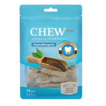 츄플러스 강아지 덴탈껌 200g, 밀옴, 10봉