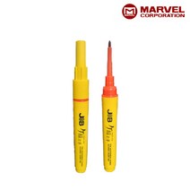 마벨 전공펜 JKM-145R 레드 절연 다용도 피스 마킹 안전캡 방수 공업용 유성펜