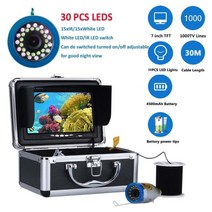 낚시 수중 어군 탐지기수중 카메라 이중 램프 30leds 7inch 15m 30m 50m ip68 방수 얼음바다강, 협력사, 02 F007M-30LWIR-30M