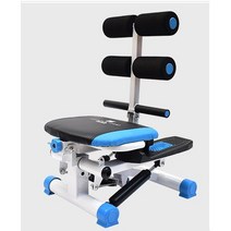 메인워크 멀티 스텝퍼 복부운동 윗몸 일으키기 헬스머신 피트니스 다이어트 실내홈트 무소음 간편수납, 블루 스텝퍼+튜빙밴드