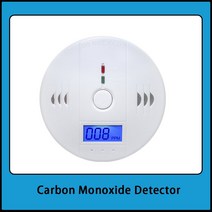 2 in 1 무선 일산화탄소 연기 감지기 CO 유독 한 가스 누출 감지기 85dB 음성 Promp 디지털 컬러 LCD 디스, CO Detector