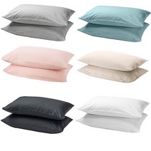 이케아 베개커버 드발라 50x80cm 2입 화이트 1개