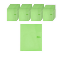 희망화일 PP 투포켓화일 04, 연두, 20개입