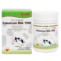 하이웰 [하이웰] 프리미엄 초유 1500 츄어블 500mg 120정 [치약1개 사은품], 1병