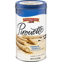 Pepperidge Farm 페퍼리지팜 Pirouette 쿠키 프렌치 바닐라 Creme Wafers Pirouette Cookies French Vanilla Creme Waf, 1개