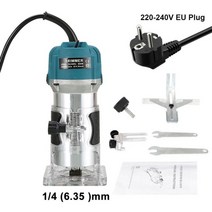 목공 전기 트리머 800w 로터 목재 전기 목재 라우터 14 생크 목재 밀링 커터 목재 조각 기계, 협력사, 220v EU 플러그